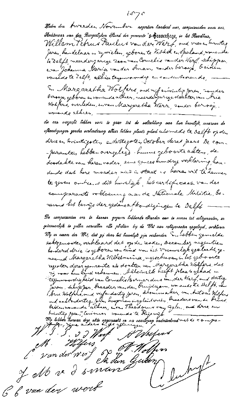 18800629 geb akte 34 Willem PP zv C vd Werf - JM vd Sman